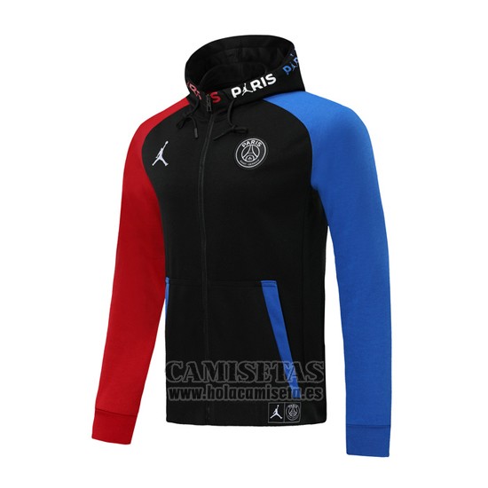 Chaqueta con Capucha del Paris Saint-Germain 2020-2021 Azul y Rojo